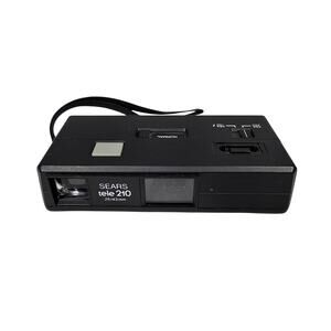 SEARS TELE 210 VINTAGE 25/43MM LENS FILM CAMERA – COMPACT POINT & SHOOT W/ STRAP